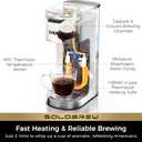 CHULUX SoloBrew Single Serve Coffee Maker, for K Cup and Ground, 3 Brew Sizes with Strong Button & Over Ice Feature, 14oz Removable Reservoir, for Home, Travel, RV, Office and Dorm