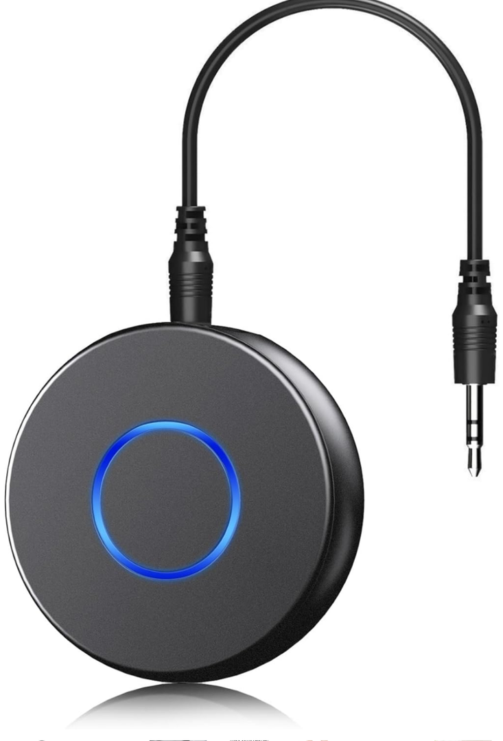 SONRU Bluetooth Aux Adapter for Car, Wireless Audio Receiver, Portable Hands-Free Kit with RCA AUX 3.5mm for Home/Car Stereo Music Streaming Sound System