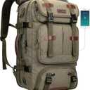 WITZMAN Travel Backpack for Men 40L Large Carry-on Airline Approved Convertible 3 in 1 laptop Bags Fit 16 inch (A8013 Army Green)