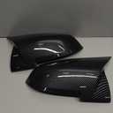Side Mirror Cover Compatible with 3-Series F30 F31 F34 / 4-Series F32 F33 F36 / 2-Series F22 F23 / 1 Series F20 X1 E84 M2 F87 (Carbon Fiber Pattern, F22 F30 F32 F36)