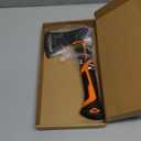 Chopping Axe,10Camping Outdoor Hatchet for Wood Splitting and Kindling, Forged Carbon Steel Heat Treated Hand Maul Tool, PP+TPR Handle Shock Reduction Handle with Anti-Slip Grip