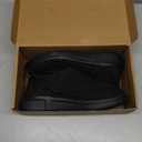 Men's Wide Diabetic Slip-On Shoes Adjustable Comfortable Walking Shoes for Swollen Feet Elderly Foot Pain Relief and Neuropathy Support (8.5 Wide, Black)