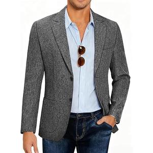 COOFANDY Men's Sports Coat & Blazers Slim Fit Business Weeding Suit Jackets Classic Fit Dress Blazer, XX-Large, Linen Black