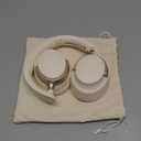 RORSOU B8 Bluetooth Headphones Over Ear, 6 EQ Music Modes and 50H Playtime Deep Bass Wireless Headphones with Mic, Lightweight Folding HiFi Stereo Headset for iPad/Travel/Tablet/PC/Home Beige White