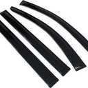 Window Visors Compatible with 2008-2016 Chrysler Town Country 2008-2020 Dodge Grand Caravan, Dark Smoke Acrylic Wind Sun Rain Vent Guards 4PC By IKON MOTORSPORTS, 2009 2010 2011 2012 2013 2014 2015