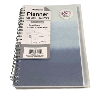 plan ahead planner  2025 Trends Home Office Planner Medium silver 