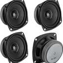 4Pcs 3" 4 Ohm 20W Full Range Woofer Speaker 77mm 3inch Stereo udio Sound Home Theater Loudspeaker for DIY Audio Projects and Replacement