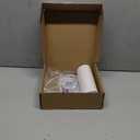 White Lamp Shade, Small Drum Lampshade 8.7" Top x 8.7" Bottom x 8.8" High (Spider), Replacement Lamp Shade Natural Linen Hand Crafted for Table Lamps Floor Lamps Chandelier Lamp, Assembly Required