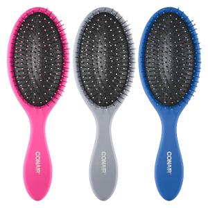 Conair Detangling Hair Brush Set 3 Pack, For Wet, Dry and All Hair Types, Detangling Brushes for Women in Blue, Pink, and Gray