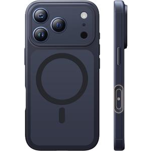 TAURI for iPhone 17 Pro Case, Compatible with MagSafe, (Full Camera Protection) Camera Control Cover Solid-Color Matte Magnetic Phone Case for 17 Pro 6.3", Black