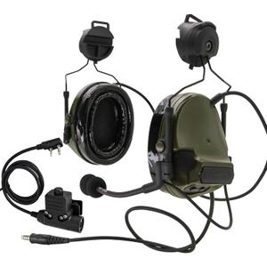 HEARFALCOM Comta III Tactical Headset Helmet ARC Rail Adapter Bracket Version Noise Cancelling Pickup Shooting Headset (FG)