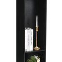 Podium Stand for Lectern Presentation Church Classroom, Black Pulpit with Wooden Heavy Base, Podium for Lecture, Wedding Speech