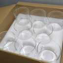 SUREHOME Glass Cylinder Vases for Centerpieces, 6  6" Wide Mouth Flower Vase, 8 Pcs Large Clear Hurricane Glass Candle Holders Opening Round Floating Candle Vases Bulk for Home Wedding Party Decor (6 x 6 Inch, Set of 8)