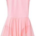 MdnMd Ballet Leotards for Girls Toddler Dance Ballet Leotard with Skirt Ballerina Dresses Tutu Outfits Flutter Sleeve
 2t-4t