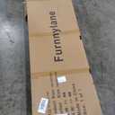 4 Panel Room Divider Screen and Folding Panel Divider in Arch Shape,Double Sided Bamboo Panel Screen for Room Separation, Brown,70.9" H x 70.9" W