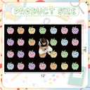 Breling Pastel Apple Classroom Rug 7'6" x 12' Large Classroom Carpet