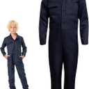 Kids Killer Costume Jumpsuit Scary Halloween Costumes for Kids (Blue, XL)