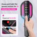 Travel Steamer for Clothes, 1200W Portable Steamer Iron 2 In 1, 13s Heat Up, LED Touch Display with 5 Modes, Large Ceramic Heat Panel, 110ml Tank, Garment Steamer for Home and Travel
