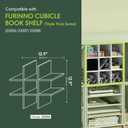 Furinno Cubicle Cube Insert, 9-Compartment Cube Organizer, Geometric Shelf Accessory, Fits into Furinno Triple Thick Cubes, IKEA Kallax, for Organizers and Storage, White