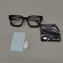 livho Oversized Eyewear Frame for Woman and Men - Rectangle Fashion Glasses for Computer, Chic Preppy Frame (*Coco Tortoise)