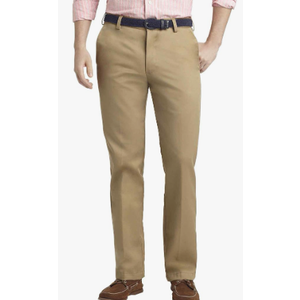 IZOD Men's Heritage Chino Straight Fit Flat Front Pant 32x32  Khaki