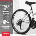 Huffy Stone Mountain Hardtail Mountain Bike for Boys/Girls/Men/Women, 20"/24"/26" Sizes, 6 or 21 Speed Shimano Twist Shifting, Front or Dual Suspension, Comfort Saddle, Sleek Colors