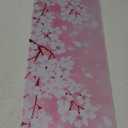 Pink Cherry Blossoms Gaming Mouse Pad XL, Large Non Slip Rubber Mousepad, Stitched Edges Desk Pad, Long Extended Mice Pad,31.5'' X 11.8''