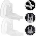 STOBAZA Electronic Candle Suction Cup Accessories 12 Pcs Strong Hold Window Candle Holders for Led Flameless Candles Perfect for Home Decor and Party Decorations