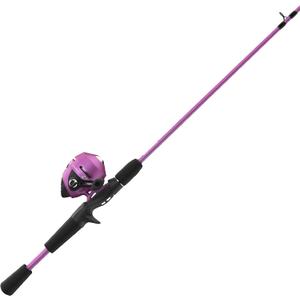 Zebco Slingshot Spincast Reel and Fishing Rod Combo, 2-Piece Fishing Pole, Right-Hand Retrieve, Pre-Spooled with 10-Pound Zebco Line, 30