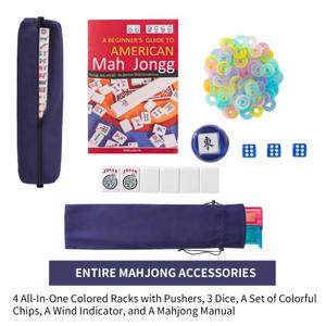 166 Melamine Mahjong Tiles Mini American Mahjong Set