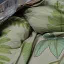 Leaves Throw Blanket,Green Plants Pattern Soft Cozy Warm Flannel Blankets for Sofa Couch Bed Gifts for Lover Kids Women