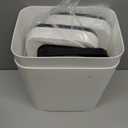 2 Pack 2.7 Gal Bathroom Trash Can with Lid, Automatic Trash Can Small Smart Garbage Can Touchless, Slim Motion Sensor Waterproof Plastic Trash Bins for Bedroom Office Kitchen Toilet (White)