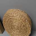 6 Pack, Round Woven Placemats, Natural Water Hyacinth Place mats, Braided Straw Table Mats for Dining Table, Christmas Placemats Set of 6 (15 inch)