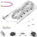 Dryer Heating Element Kit for Whirlpool Cabrio Duet Model WED8000DW4,WED5100HC1,WED5620HW1,WED8500DC4,GEW9250PW0,WED5100HW1,WED5600XW0,GEW9200LW1,WED5500XW0,WED5800BW0,WED5600XW1 3387747 Replacement
