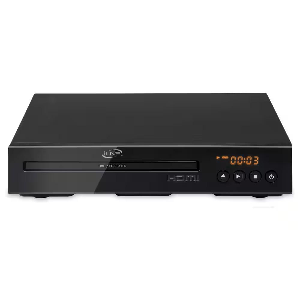 iLive DVD Player with HDMI Conversion, DH300BI, Black