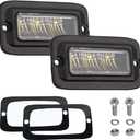 Raycharm 4.3" Flush-Mount Off-Road LED Pods, 6000K Cool-White, Wide Flood Beam, Reverse & Backup Light for Jeep, Truck, UTV, ATV, IP68 Waterproof/Shockproof, 12V/24V, 2-Pack