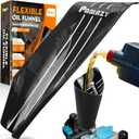 [Large Size] 19.7 x 7.87 Inch Silicone Flexible Oil Funnel Reusable, General Oil Change Draining Tool Spill-Free, Foldable Oil Filter Moldable Drain Funnel for Oil Change Spill-Free Oil Filling