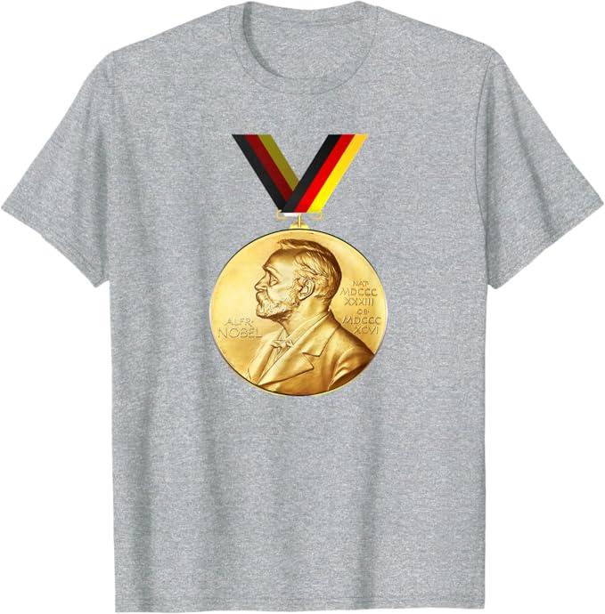 Nobel Peace Prize Medal T-Shirt Grey, L
