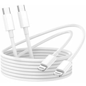 2Pack USB C to Lightning Charging Cable 3ft for iPhone 14 Fast Charger Cable, USB Type C to Lightning Power Cord for iPhone 13/12/11 Pro/X/Xs Max/XR/8 Plus/7/6/5/SE, for iPad,Charger Wire 3 Foot