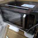 Toshiba Air Fryer Combo 4-in-1 Countertop Microwave Oven, Smart Sensor, Convection, Mute Function, Position Memory 13.6" Turntable, 1.5 Cu Ft, 1000W, Black, ML-EC42P(BS) (Black Stainless Steel)