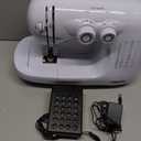 Mueller Machine For Sewing,110 Stitch Applications, Foot Pedal, LED Light, Buttonhole, Button & Zipper Sewing, User friendly, Thread Cutter and Removable Accessories Storage, White