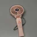 HandFan 4000mAh Handheld Misting Fan, 50ml Water Tank, Rechargeable Personal Mister Fan Portable AC, Spray Water Mist Fans, Foldable Cooling Ice Fans for Beach Travel Outdoors(Pink)