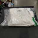 EVALESS Women's High Waisted Baggy Boyfriend Barrel Jeans (10, White)