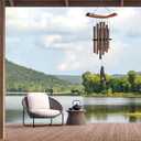 Woodstock Chimes Eastern Energy Healing Wind Chime for Outside 34" Medium Bronze, Harmonic Light Sound, Outdoor Decor for Patio, Porch, Garden HCBR