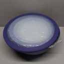 COOK WITH COLOR Mixing Bowls with TPR Lids - 12 Piece Plastic Nesting Bowls Set includes 6 Prep Bowls and 6 Lids, Microwave Safe (Blue)