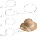 6 PCS Pegboard Hat Holder Hanger, Metal Cap Displayer Wall Mount, Helmet Rack Hat Shelves Organizer for Shop Office Home