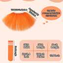 Zhanmai 5 Layered Tutu Skirt for Kids Tulle Tutu Skirt with Tube Socks Princess Runners Costumes Cosplay for Girls Kids