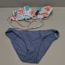 SweatyRocks Women's Sexy Bathing Suit Floral Print Cross Back Bikini Set Swimsuits size M