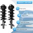 Complete Struts Spring Assembly Front Struts Shock Absorber Fit for 2014-2023 JEEP CHEROKEE Set of 2,OE: 173125 173126