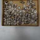 100Pcs
Upholstery Tacks Nail Pins Furniture, 100Pcs 13x13mm Thumb Tack Pins Assortment Kit Carbon Steel for Home Sofa DIY Decorative Nail Heads Nails, Silver Tone